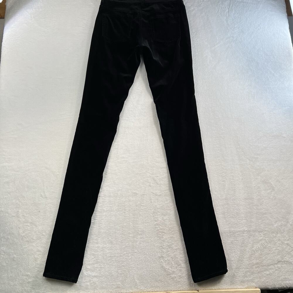 Ralph Lauren Black Label Sz 2 Seth Stretch Velvet Pant Skinny Long Classic - Picture 16 of 16